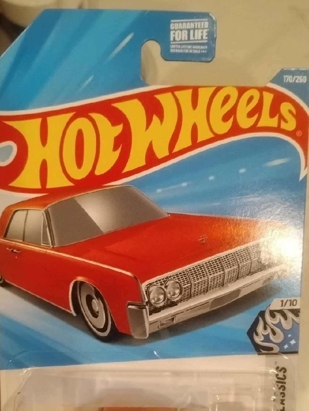 Mattel Hot Wheels Red 1964 Lincoln Continental Toy Car
